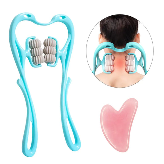 Manual Neck Massager Trigger Point Roller Massager